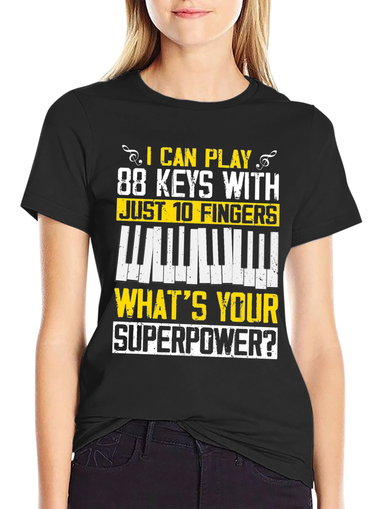 88 Keys Superpower Tee - Musician T-Shirt