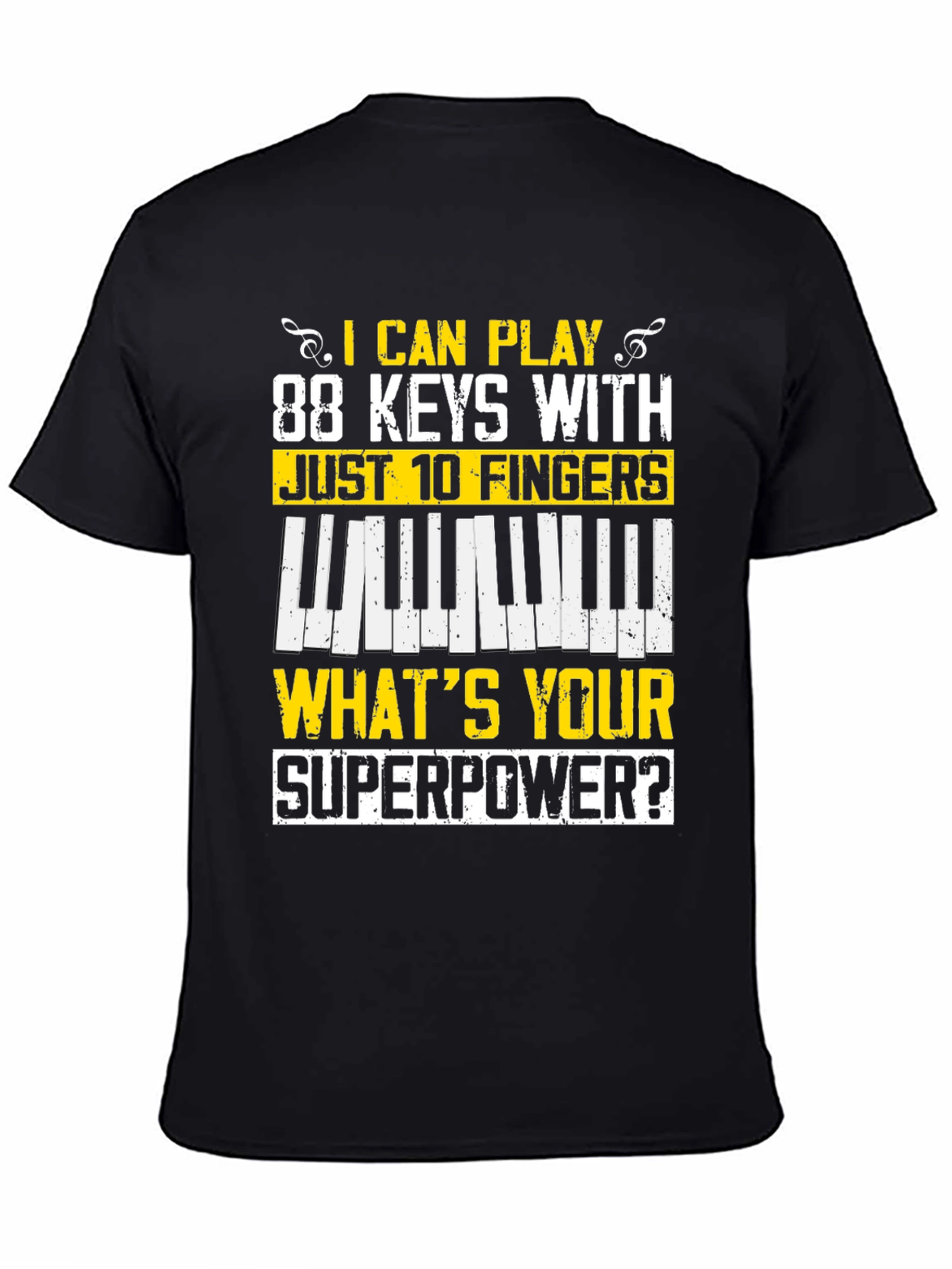 88 Keys Superpower Tee - Musician T-Shirt