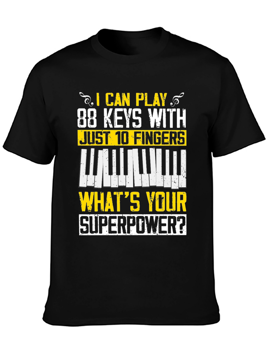 88 Keys Superpower Tee - Musician T-Shirt
