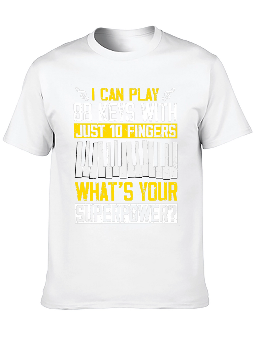 88 Keys Superpower Tee - Musician T-Shirt