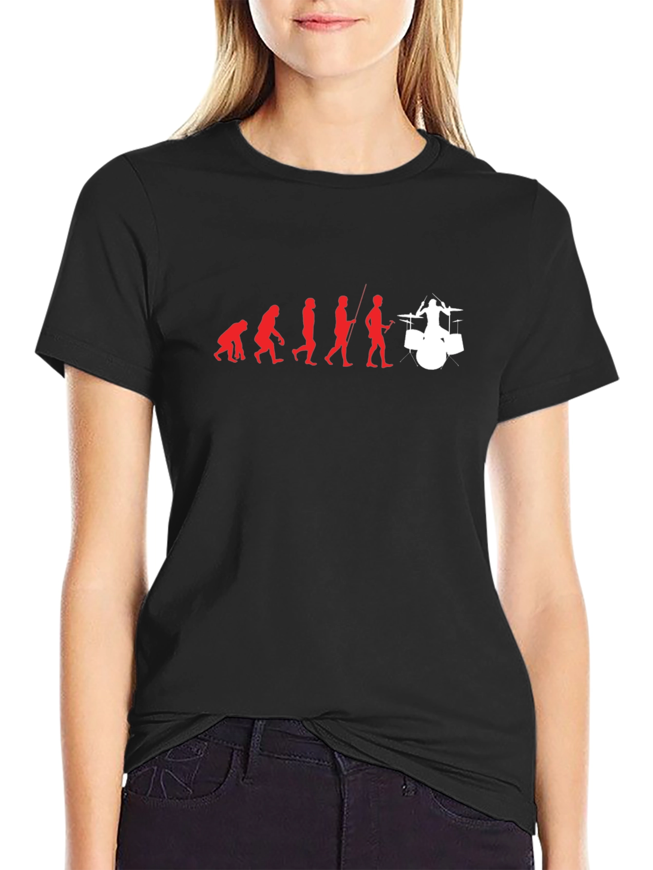 Drummer Evolution Graphic T-Shirt