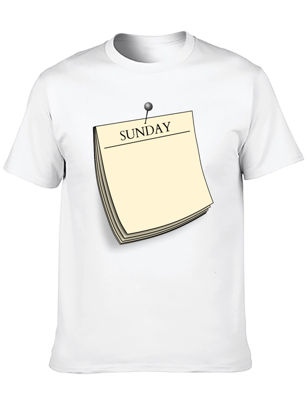 Sunday Reminder Novelty Graphic T-Shirt