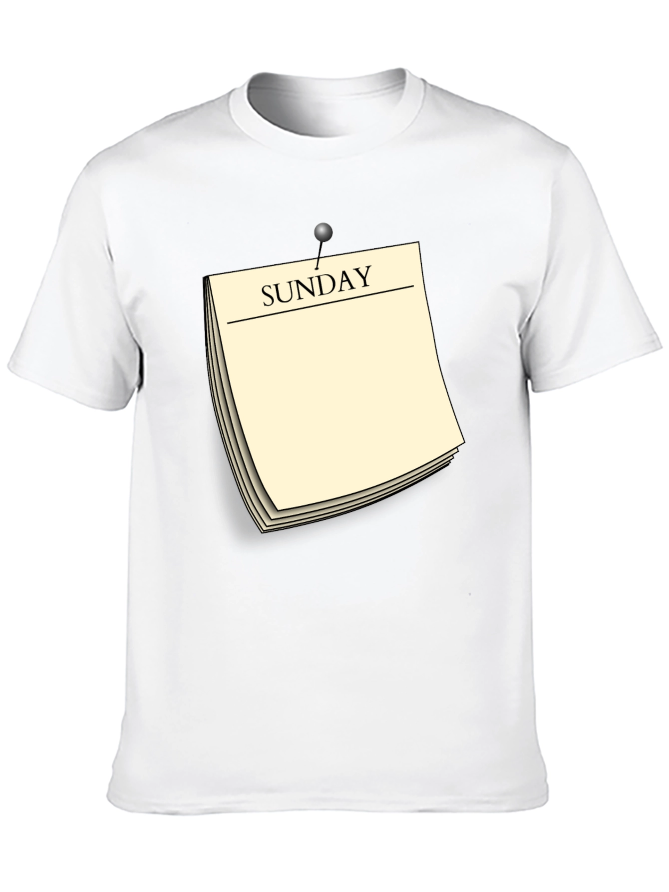 Sunday Reminder Novelty Graphic T-Shirt