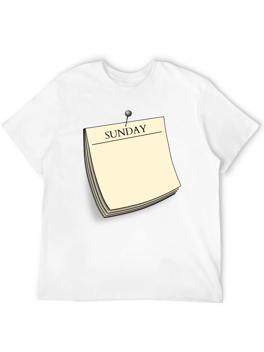 Sunday Reminder Novelty Graphic T-Shirt