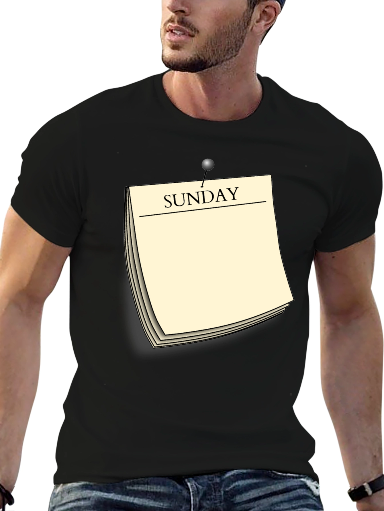 Sunday Reminder Novelty Graphic T-Shirt