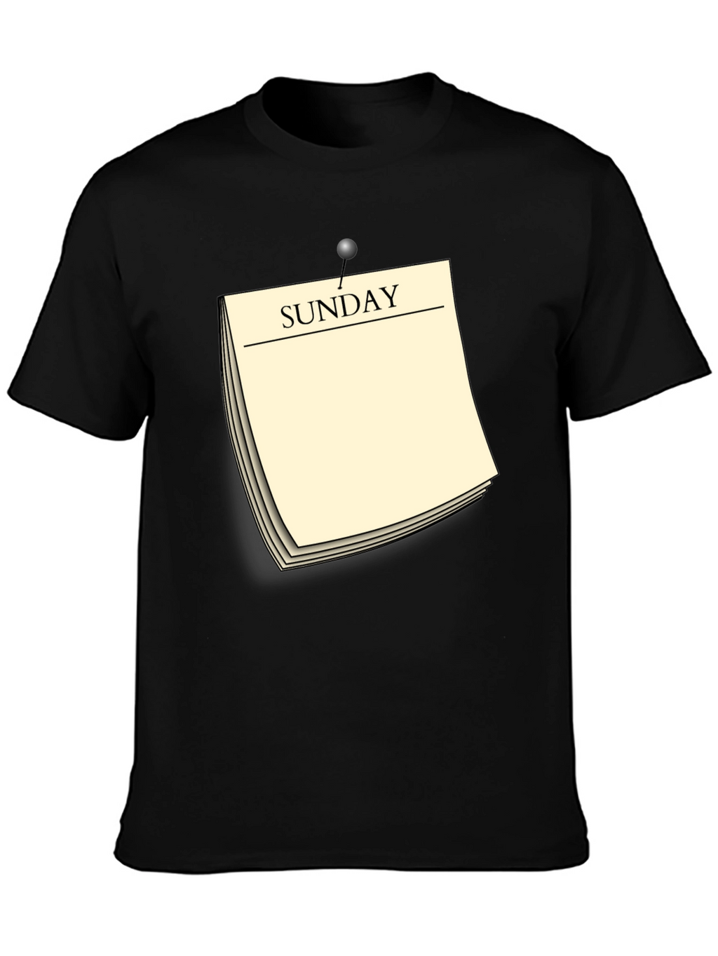 Sunday Reminder Novelty Graphic T-Shirt