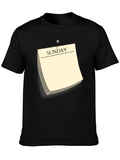 Sunday Reminder Novelty Graphic T-Shirt