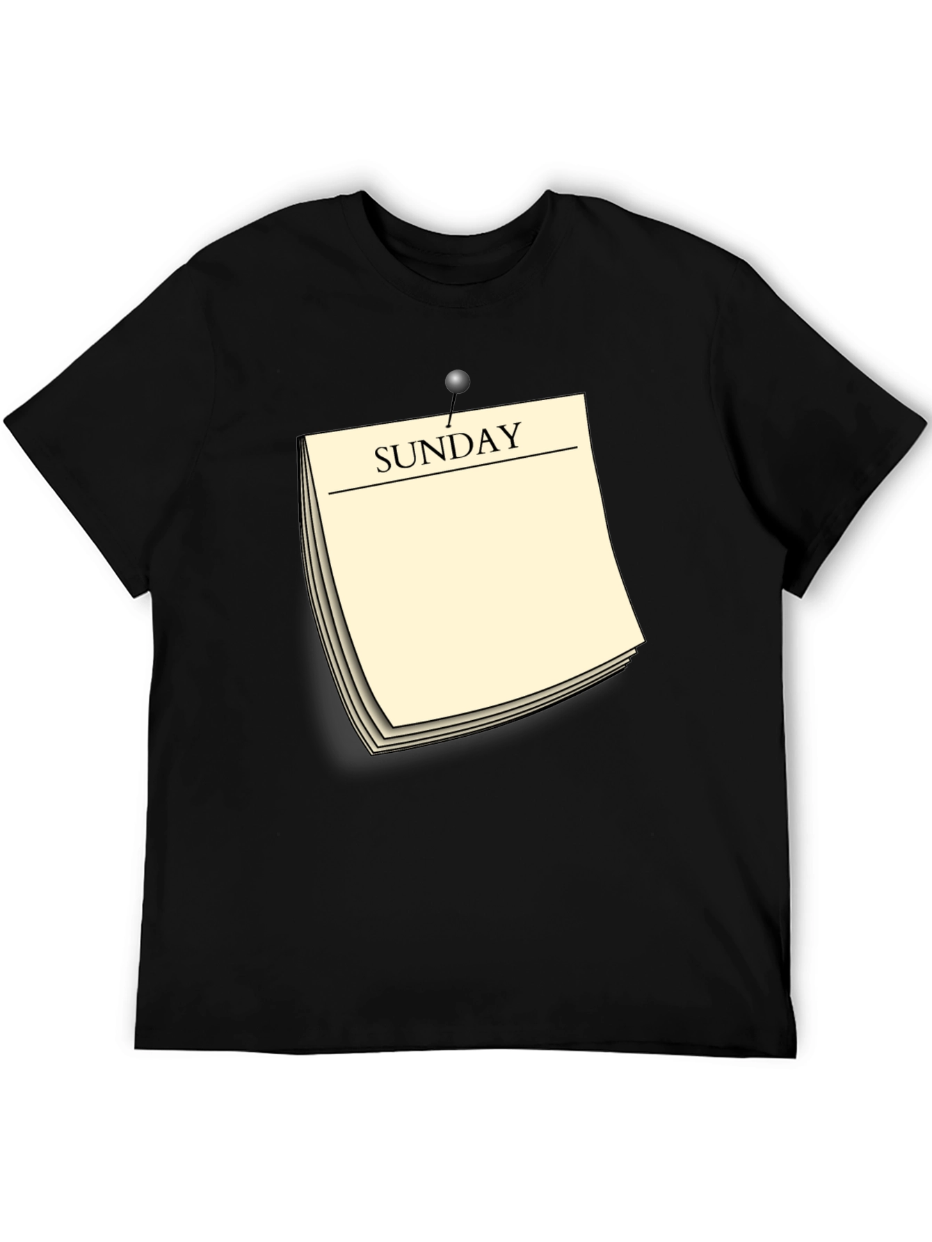 Sunday Reminder Novelty Graphic T-Shirt