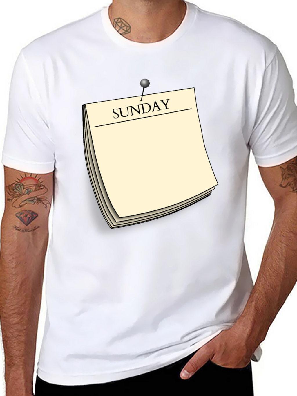 Sunday Reminder Novelty Graphic T-Shirt