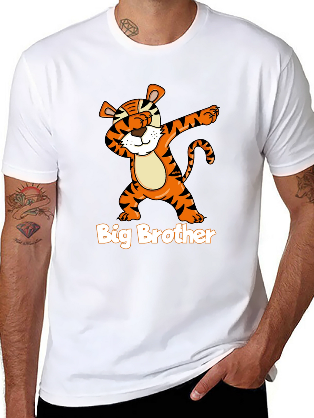 Big Brother Tiger Dab Graphic T-Shirt