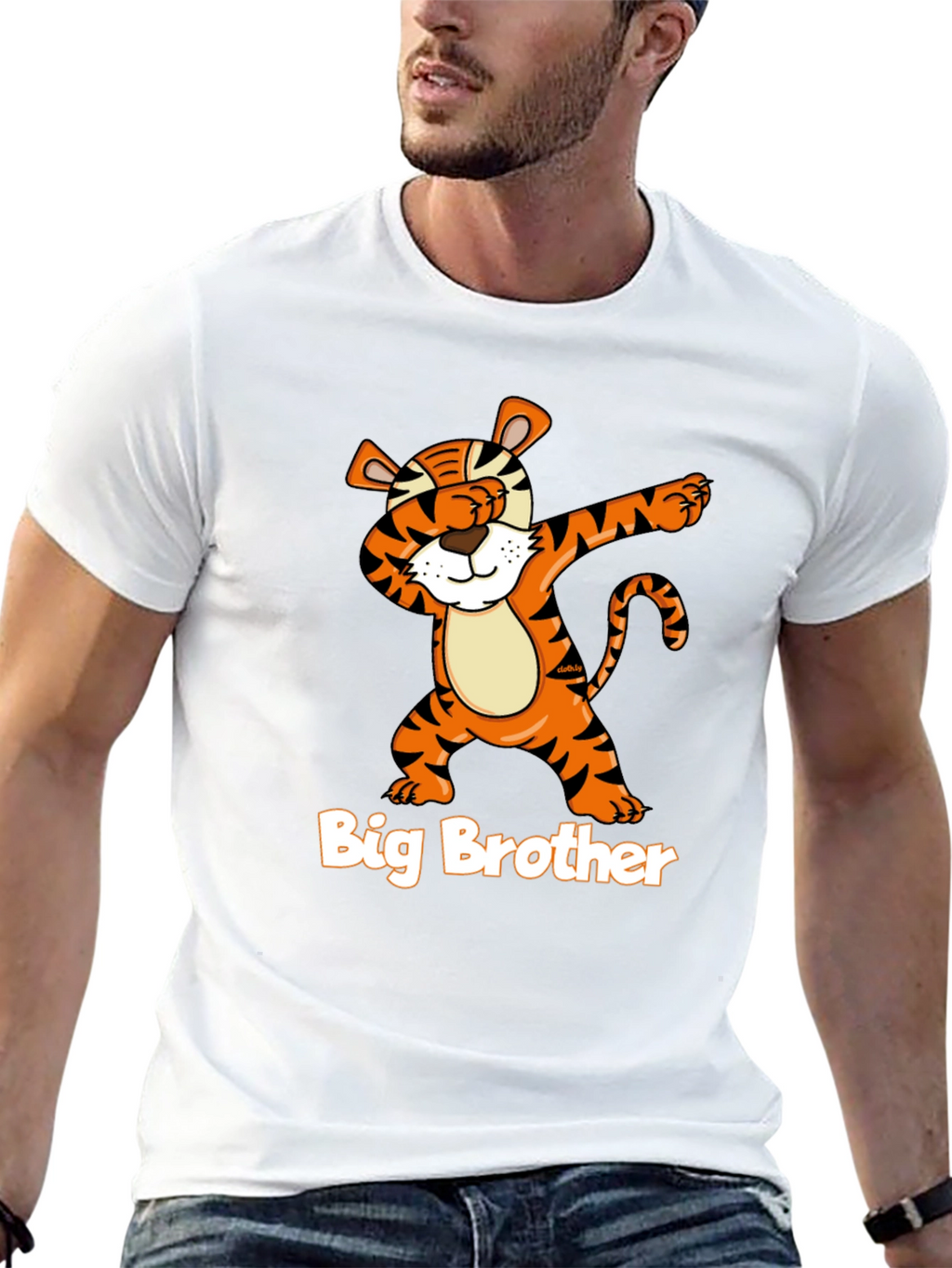 Big Brother Tiger Dab Graphic T-Shirt