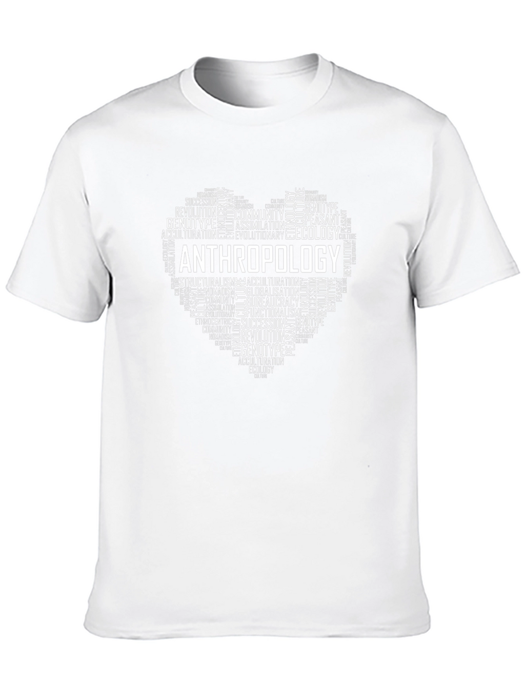 Anthropology Heart Word Art T-Shirt