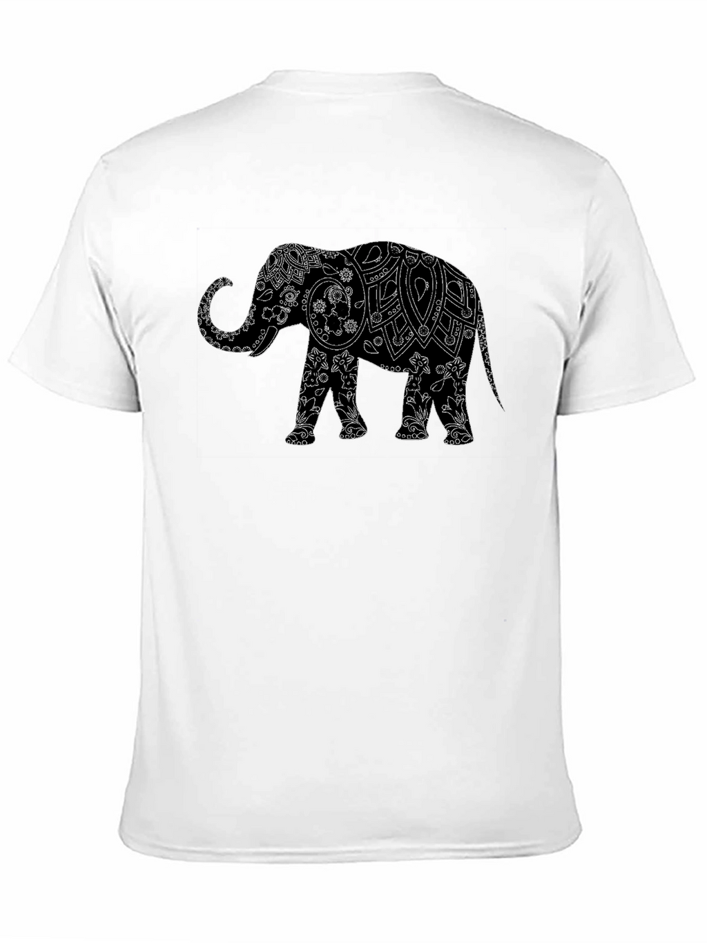 Elephant Graphic Black T-Shirt - Stylish Mens Tee