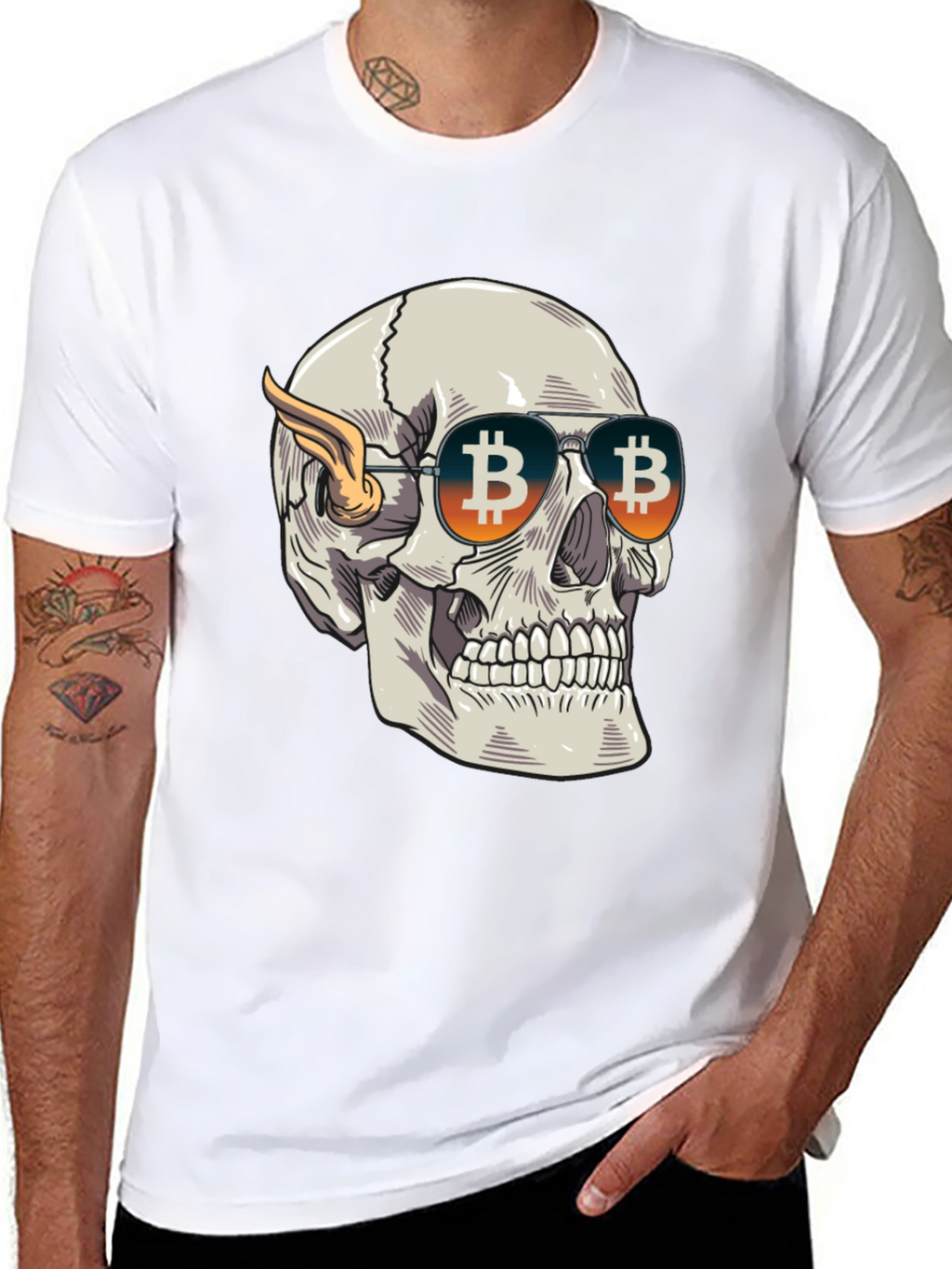 Bitcoin Skull Tee