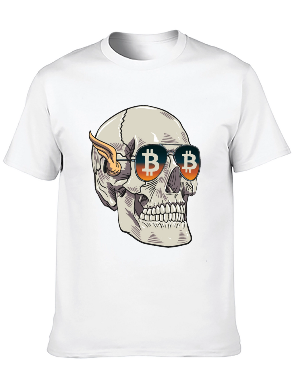 Bitcoin Skull Tee