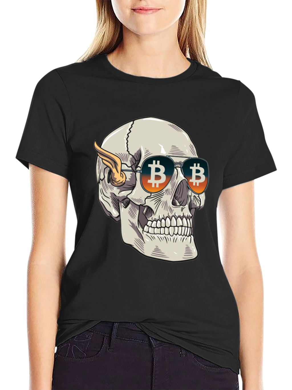 Bitcoin Skull Tee