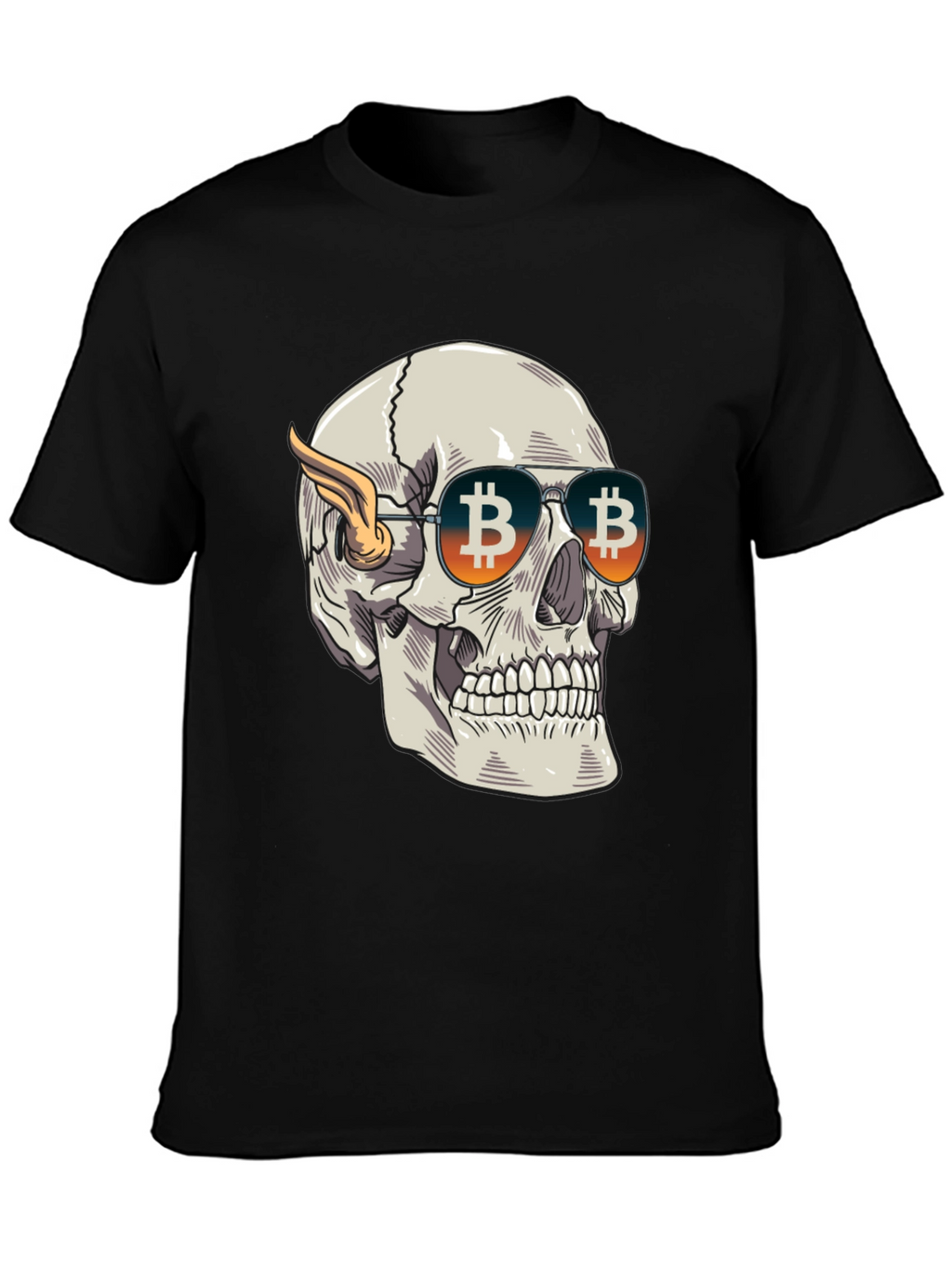 Bitcoin Skull Tee
