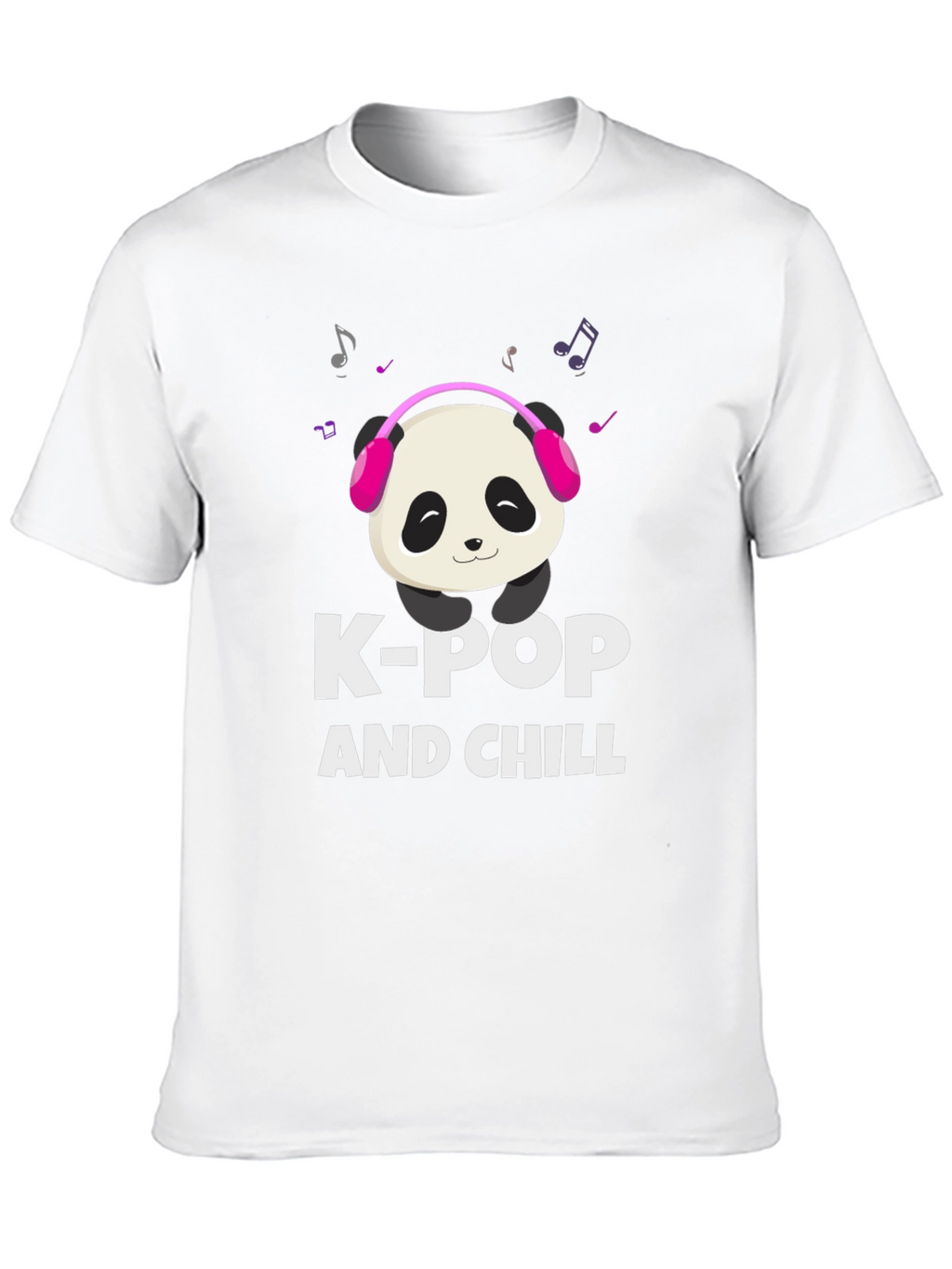 K-Pop and Chill Panda Graphic Tee