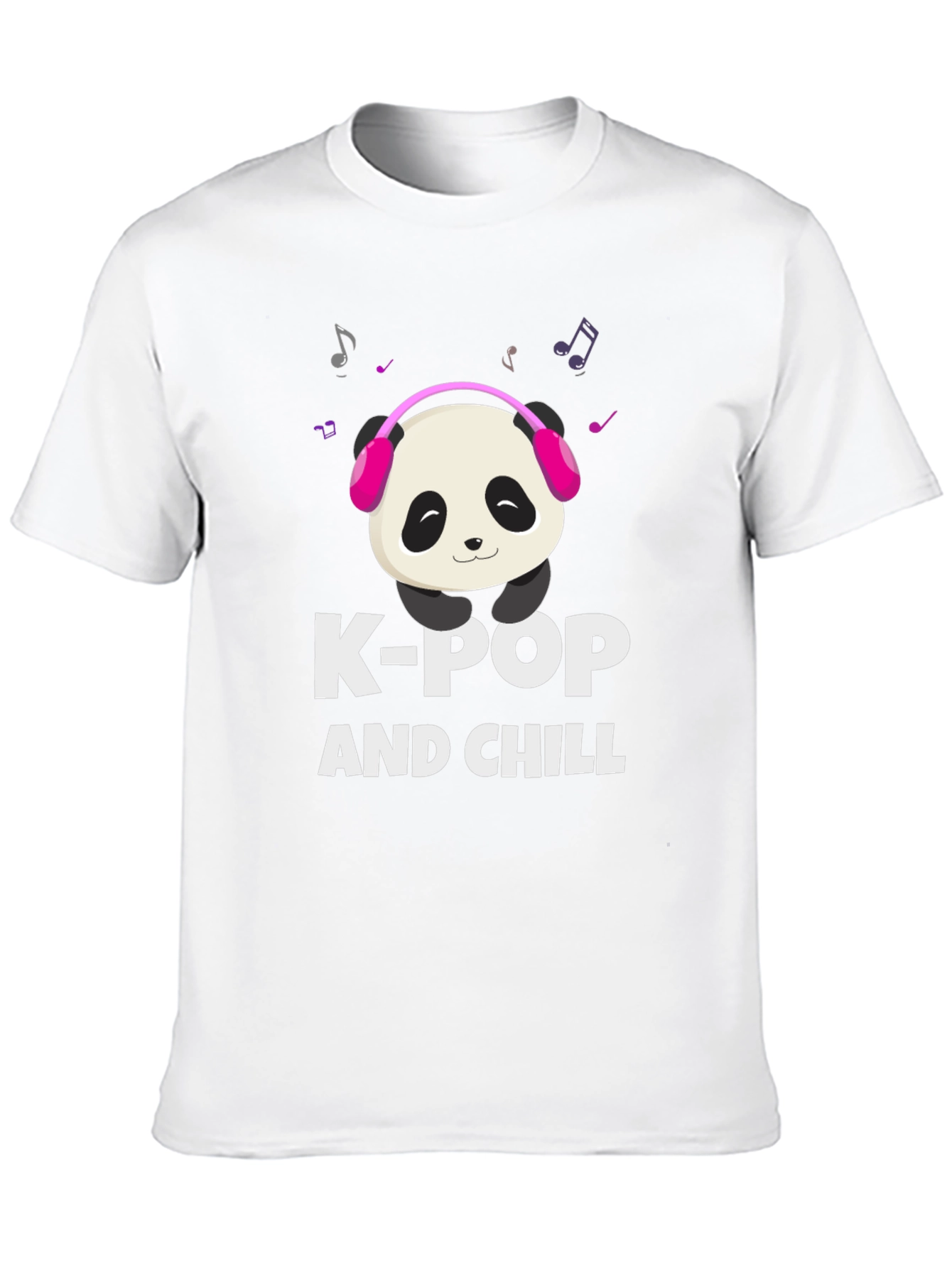 K-Pop and Chill Panda Graphic Tee