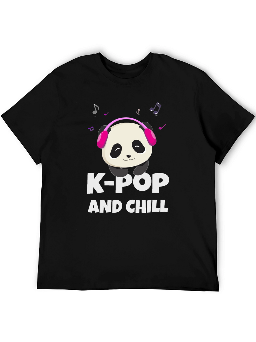 K-Pop and Chill Panda Graphic Tee
