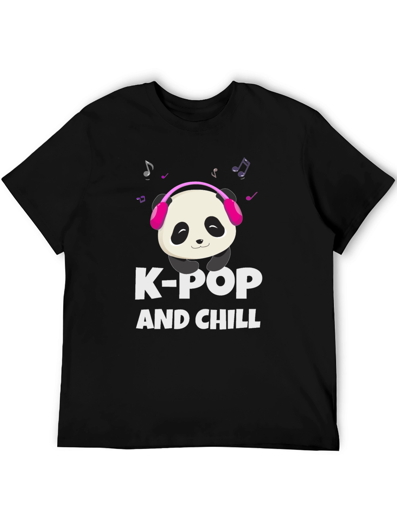 K-Pop and Chill Panda Graphic Tee