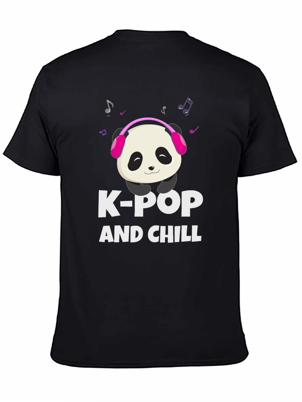 K-Pop and Chill Panda Graphic Tee