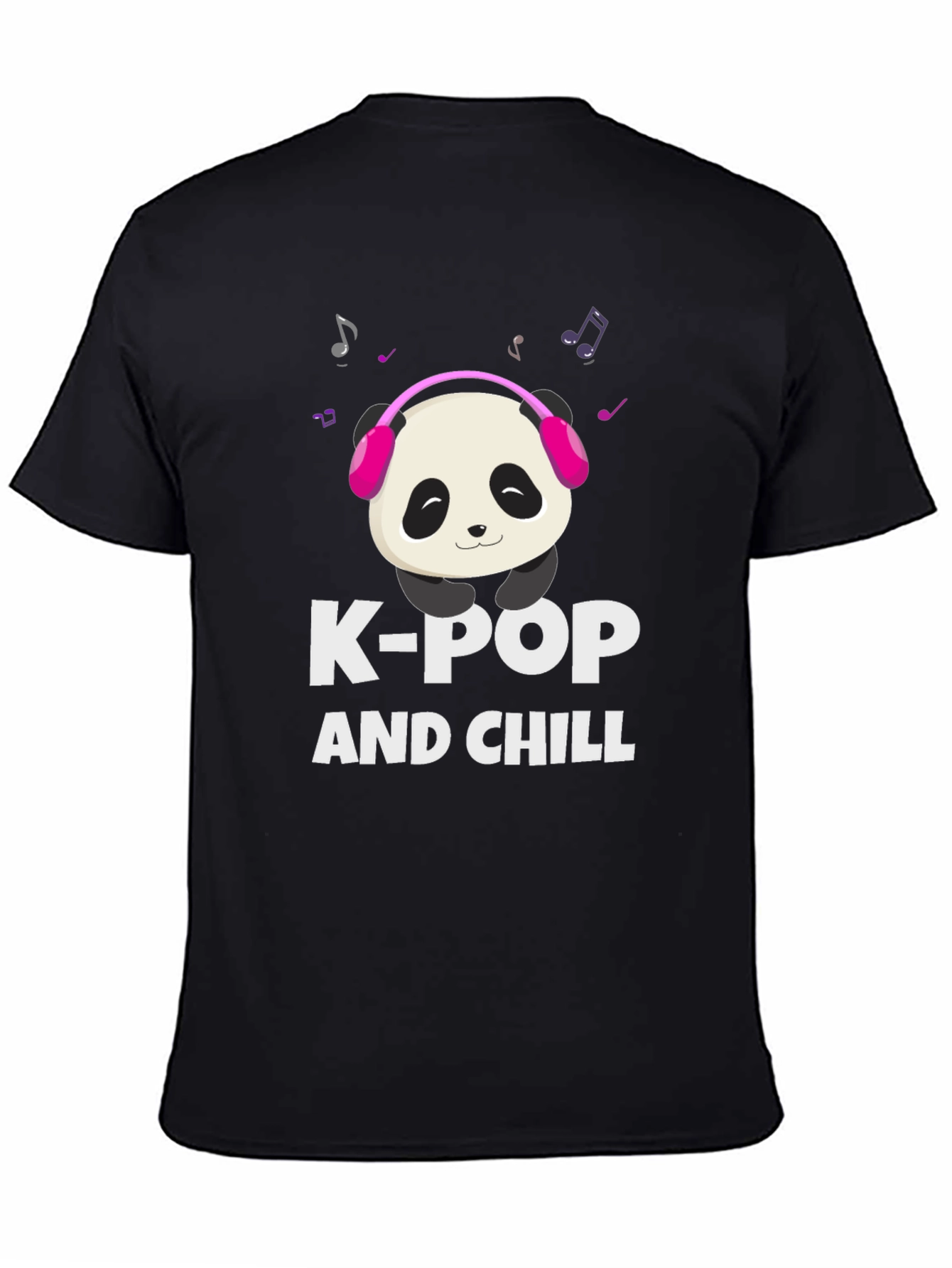 K-Pop and Chill Panda Graphic Tee