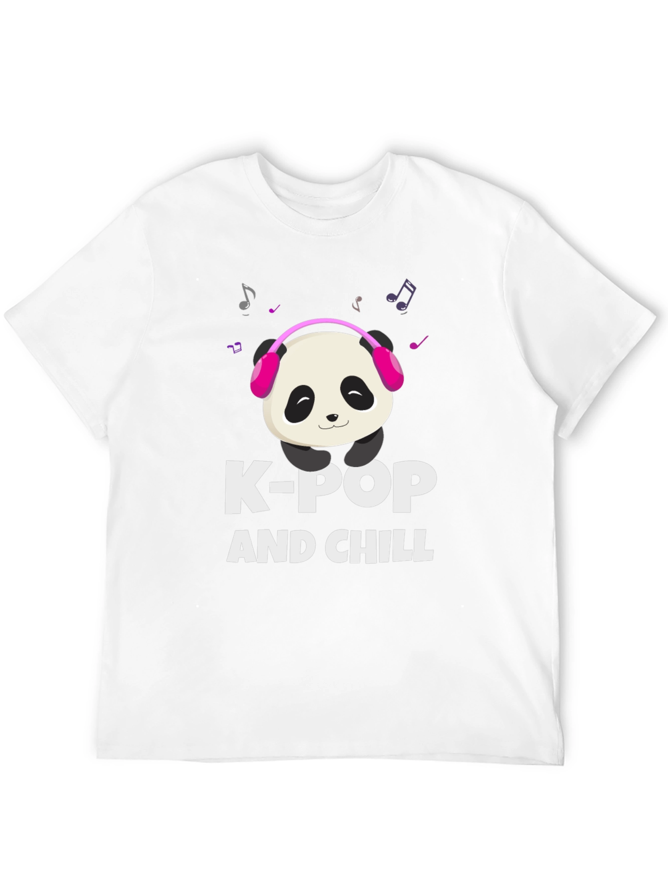 K-Pop and Chill Panda Graphic Tee