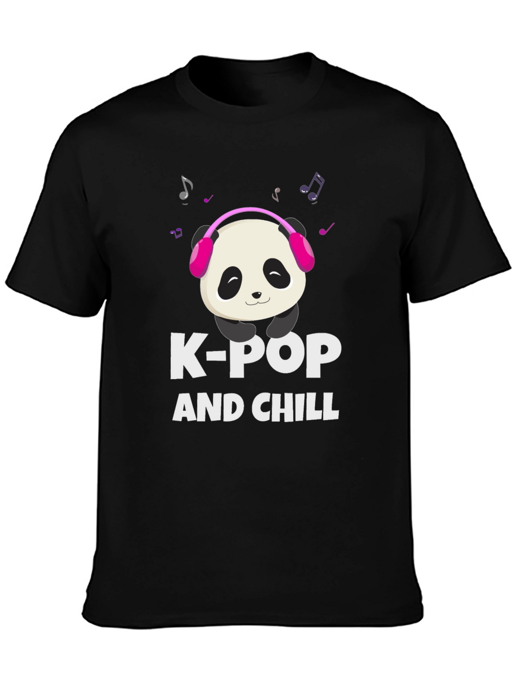 K-Pop and Chill Panda Graphic Tee