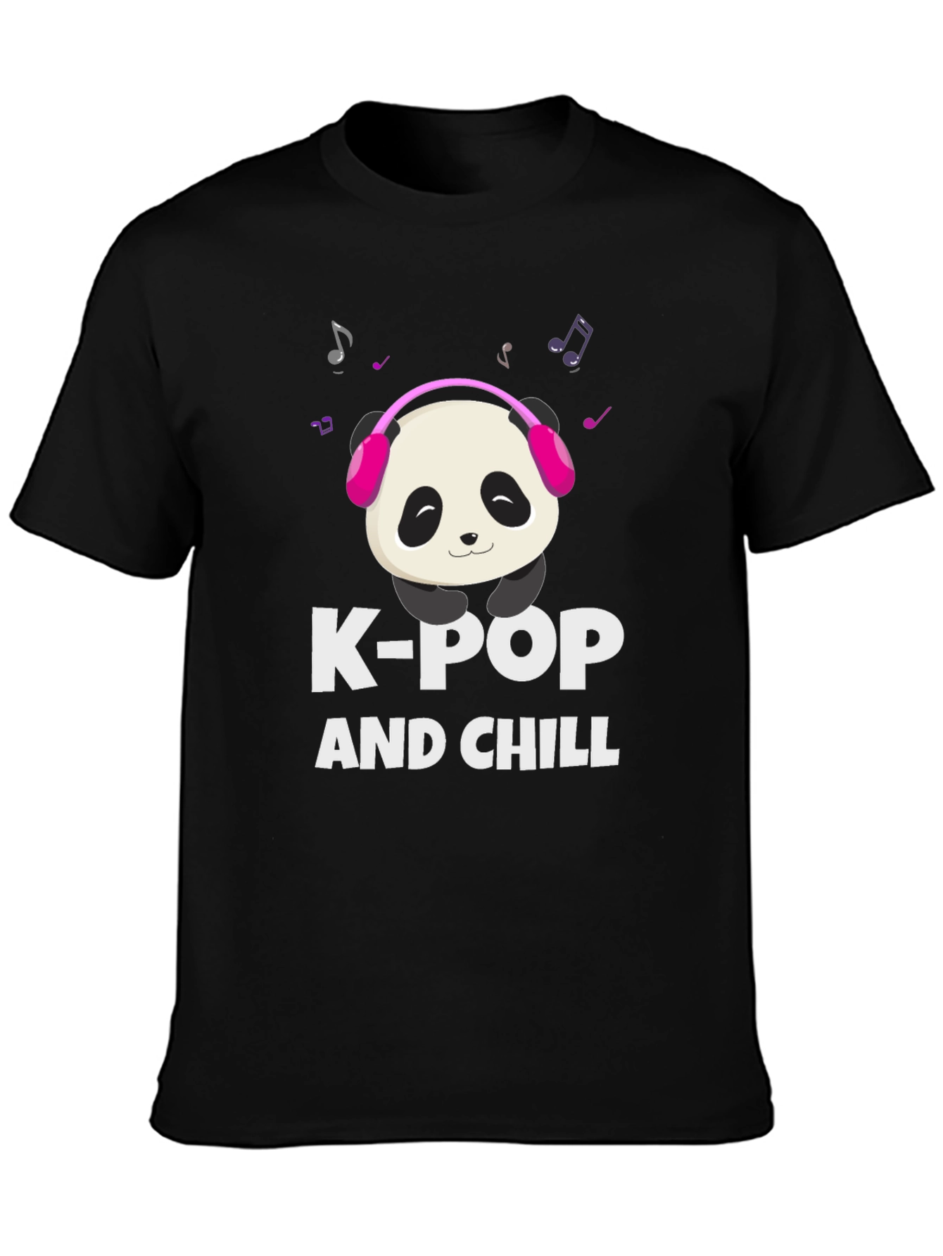 K-Pop and Chill Panda Graphic Tee