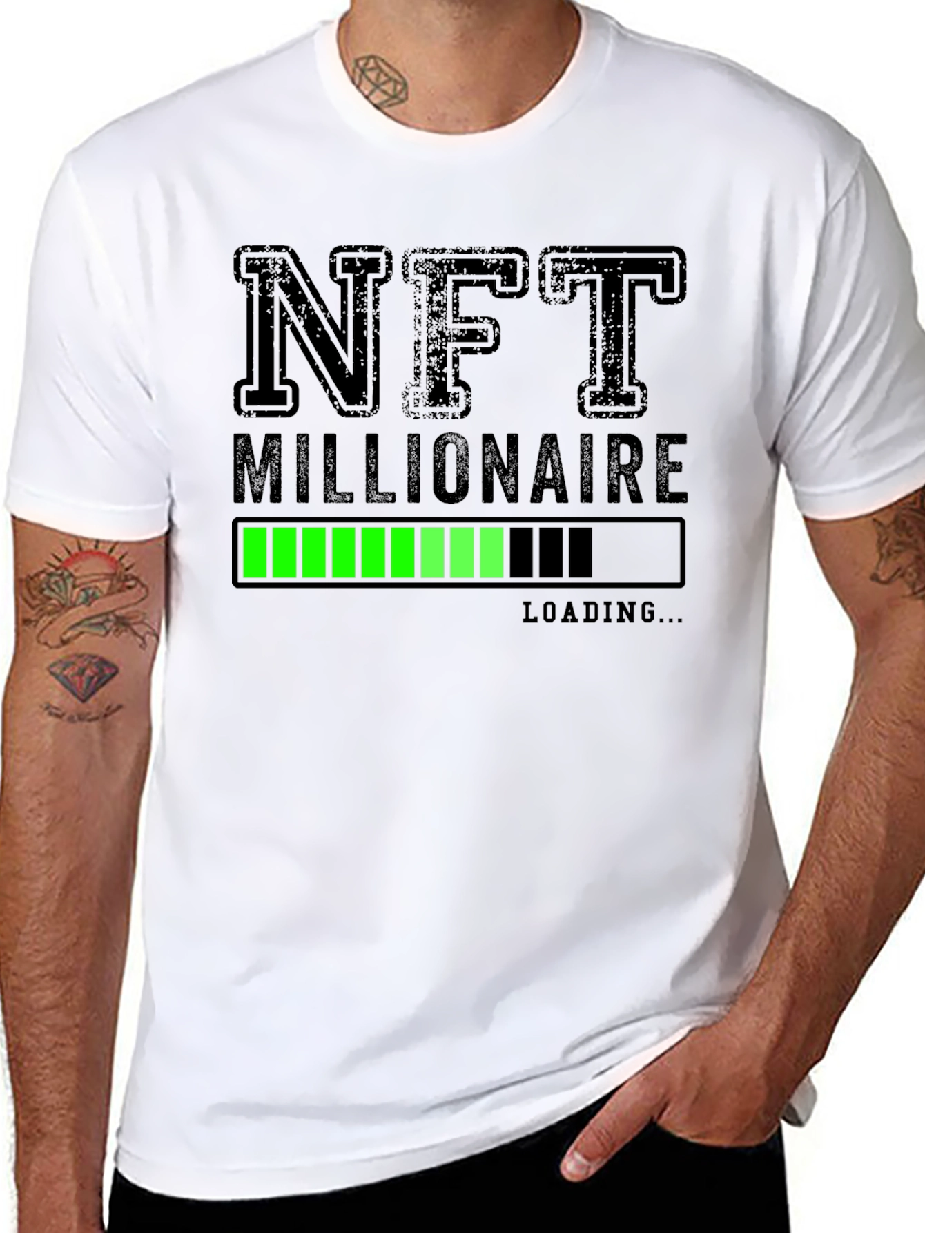 NFT Millionaire Loading T-Shirt - Black
