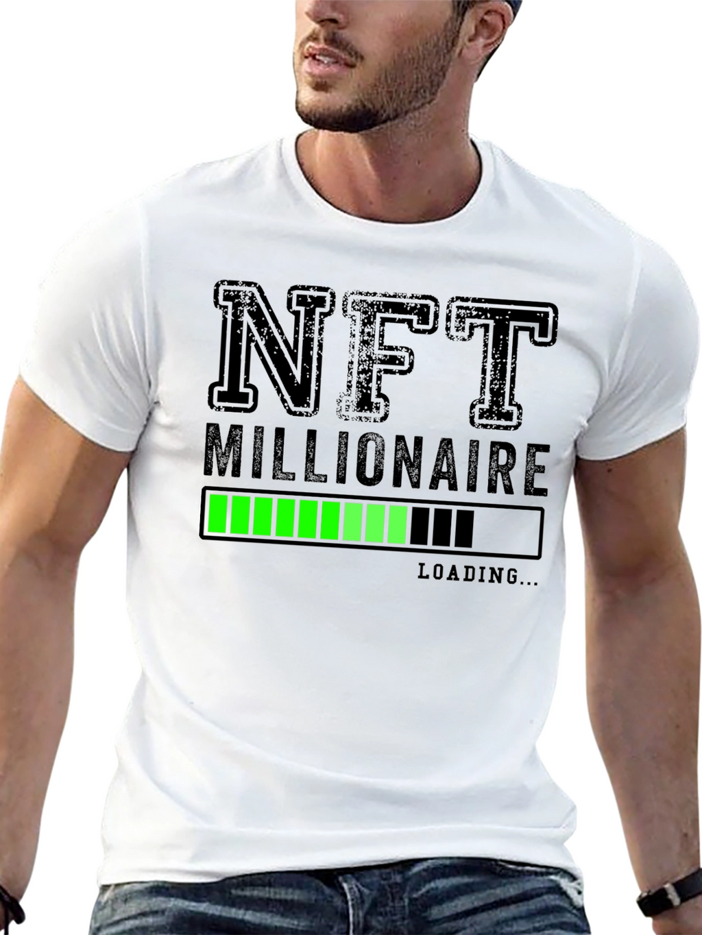 NFT Millionaire Loading T-Shirt - Black