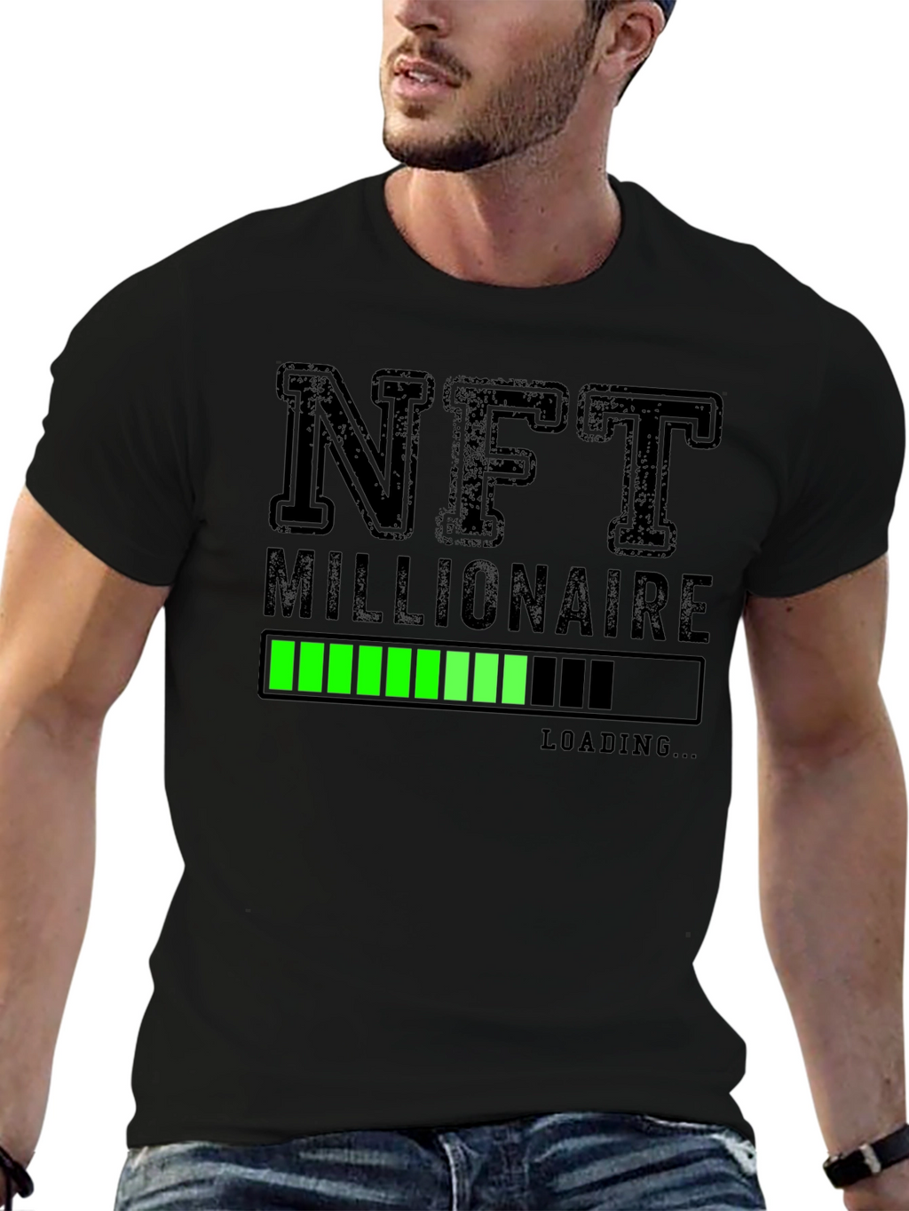 NFT Millionaire Loading T-Shirt - Black