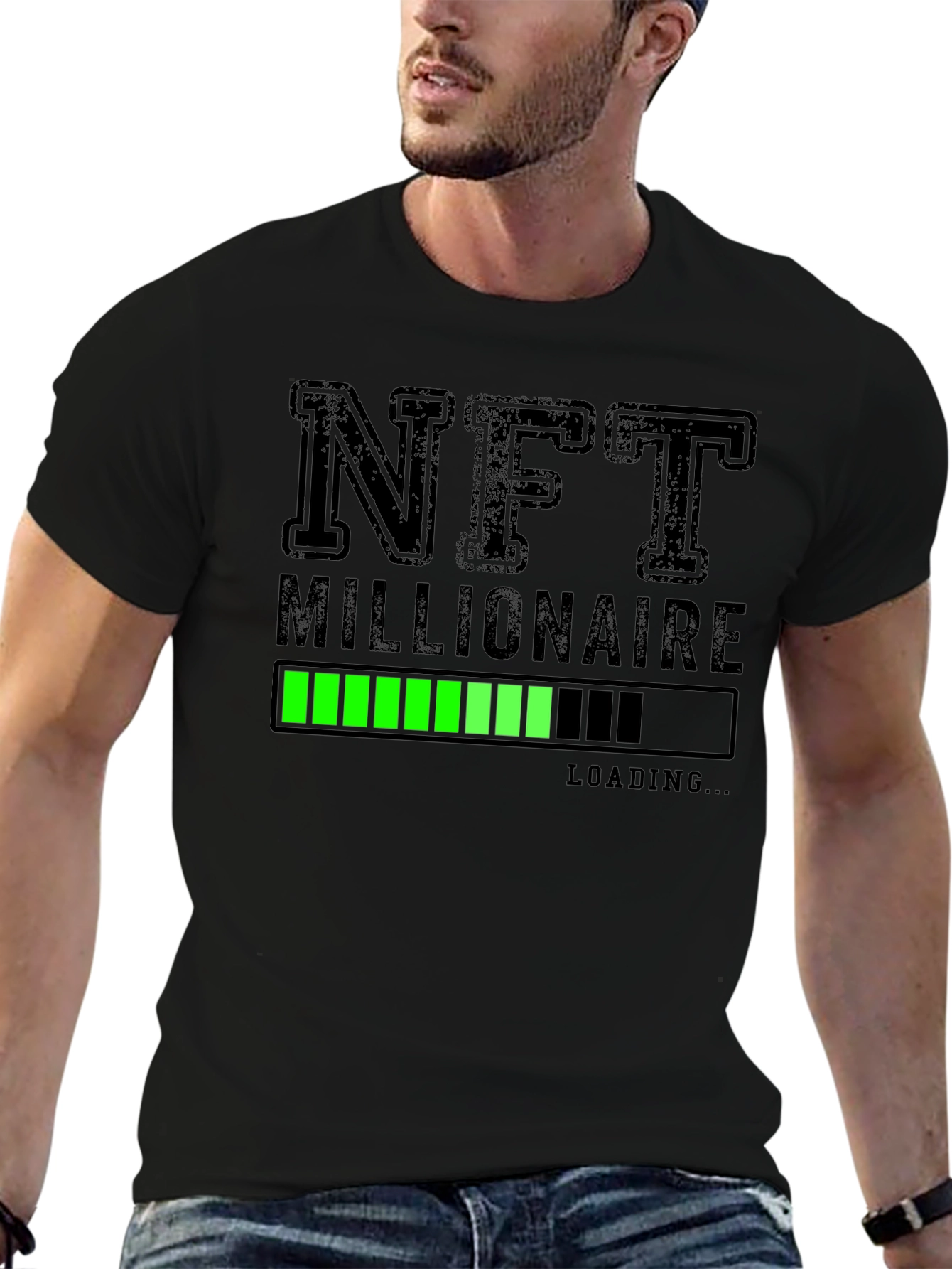 NFT Millionaire Loading T-Shirt - Black