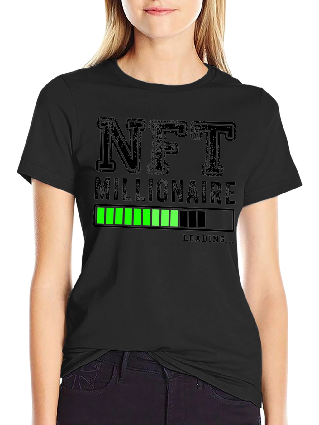 NFT Millionaire Loading T-Shirt - Black