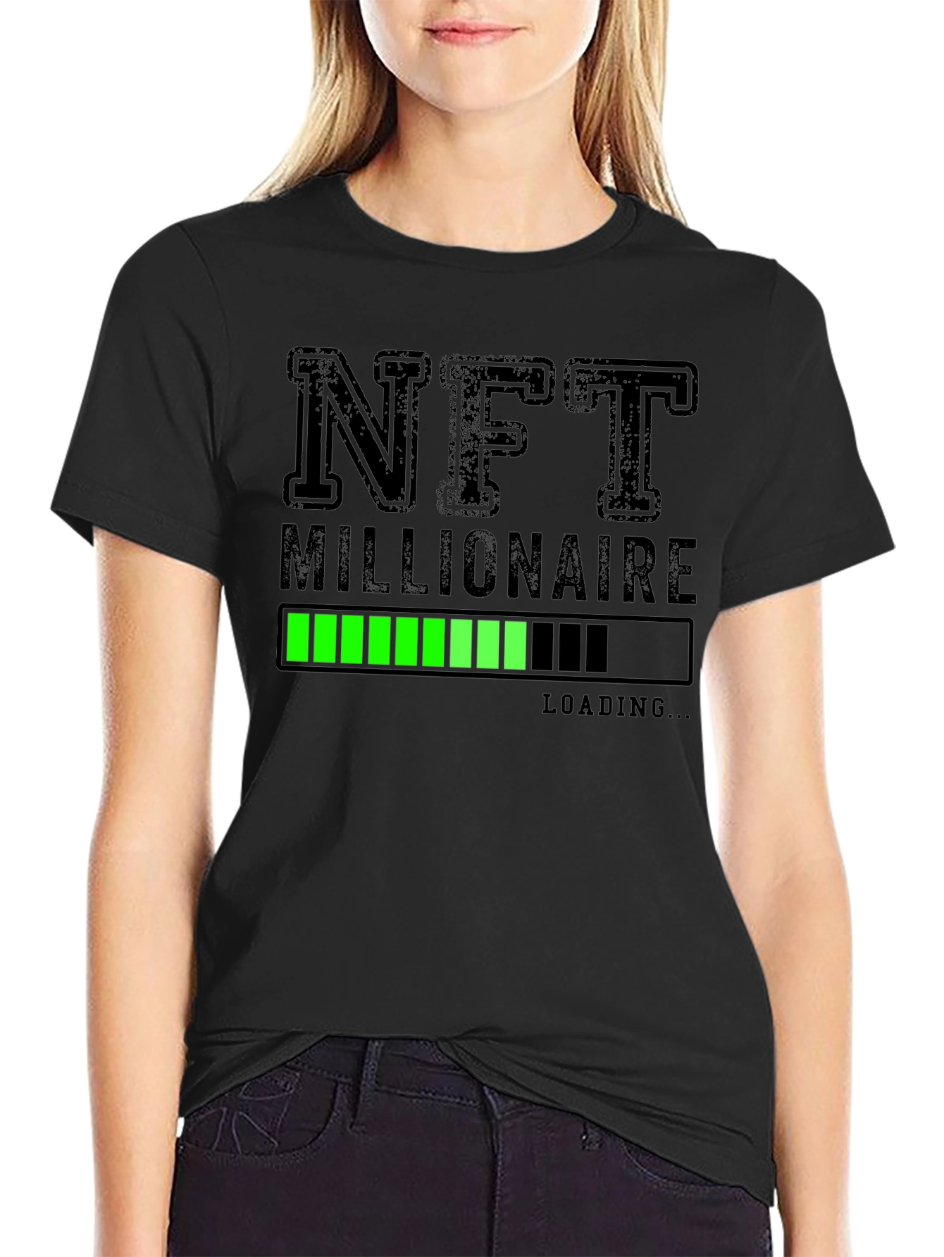 NFT Millionaire Loading T-Shirt - Black