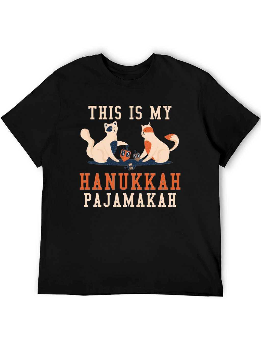 Hanukkah Pajamakah Cat T-Shirt