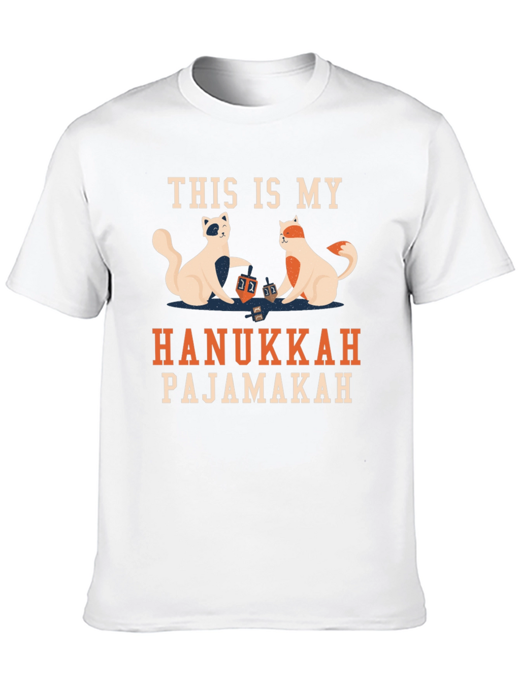 Hanukkah Pajamakah Cat T-Shirt