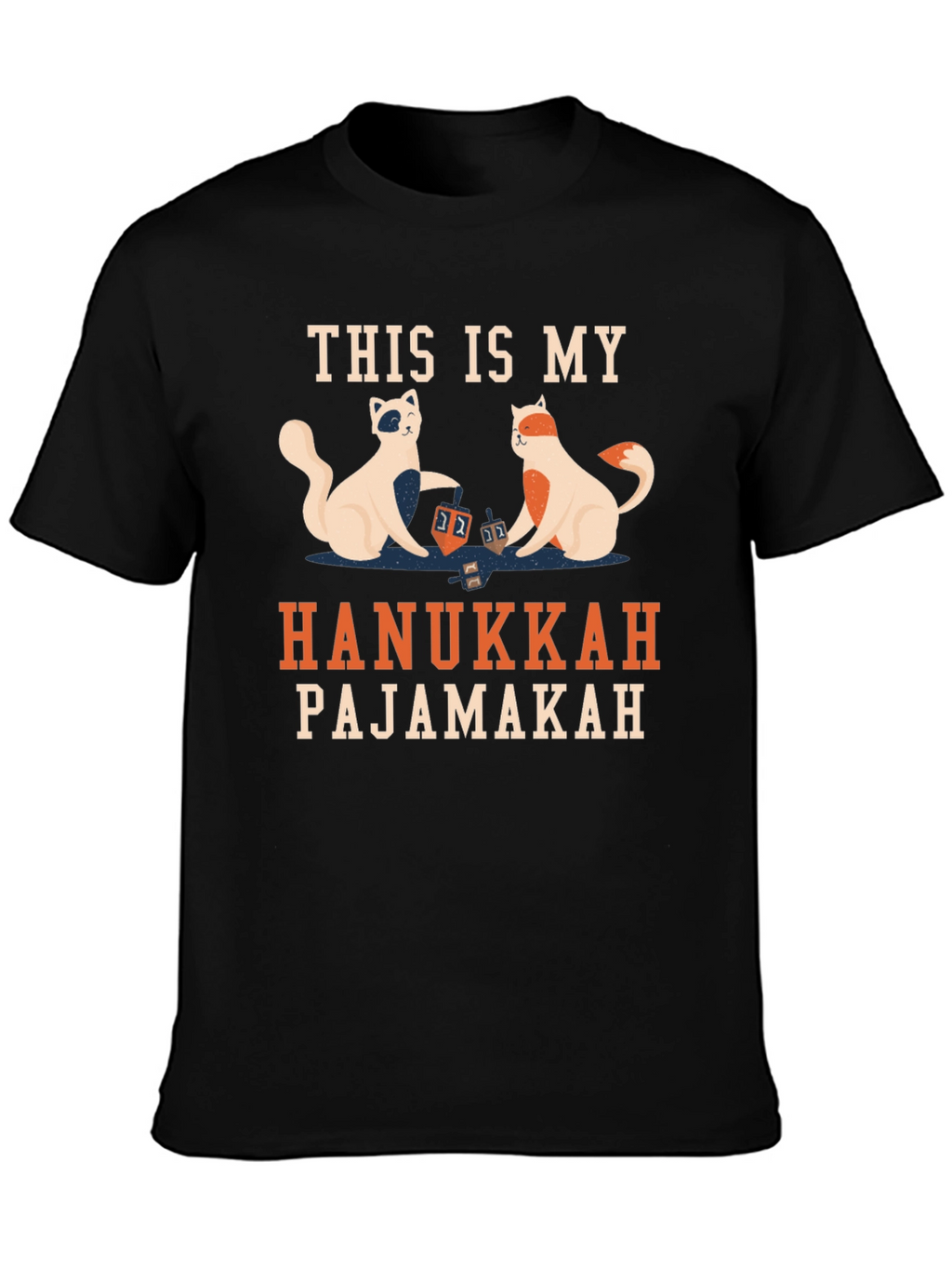 Hanukkah Pajamakah Cat T-Shirt