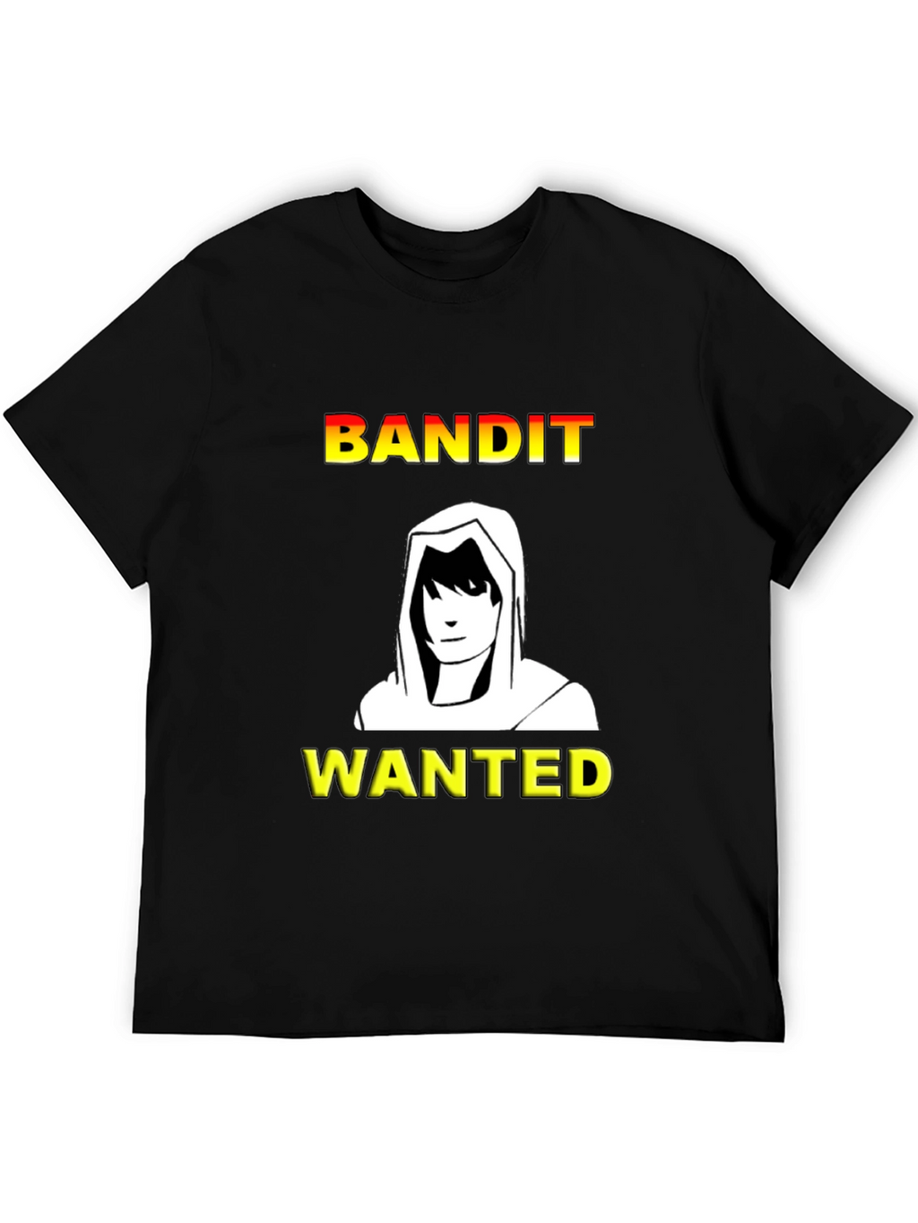Bandit Wanted T-Shirt - Black Crew Neck Tee