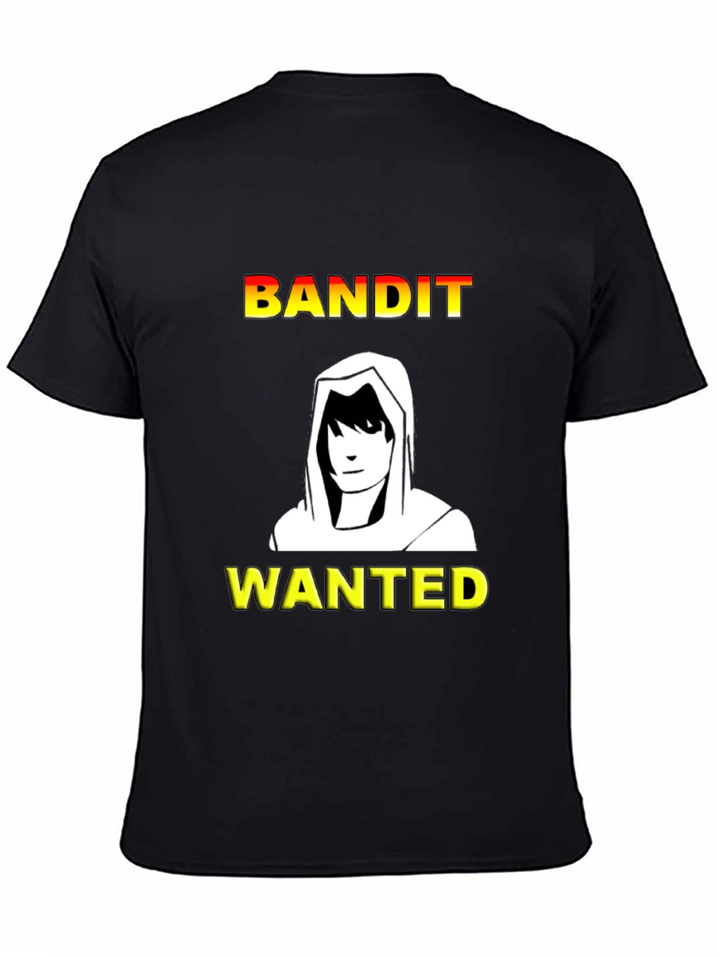 Bandit Wanted T-Shirt - Black Crew Neck Tee