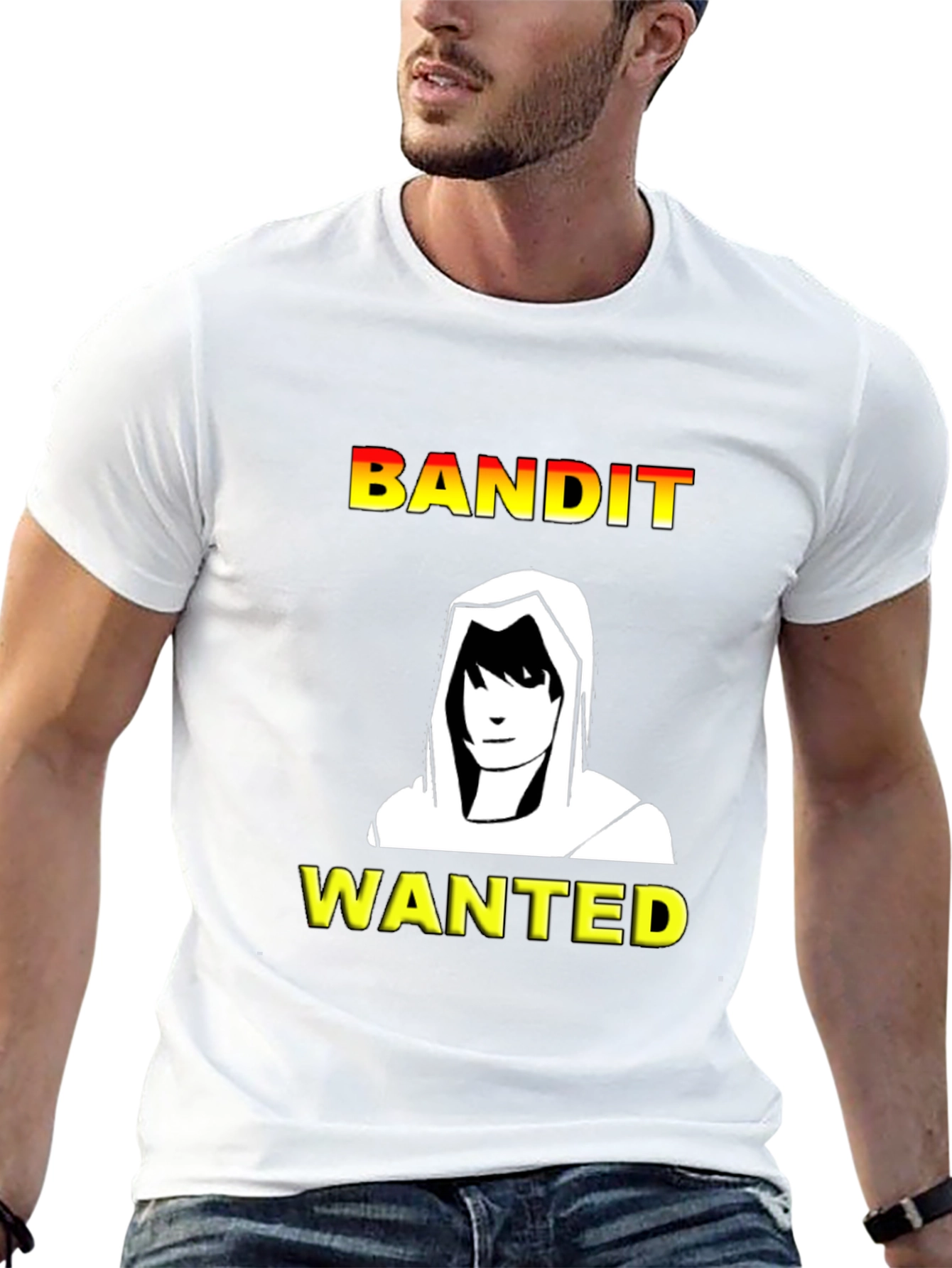 Bandit Wanted T-Shirt - Black Crew Neck Tee