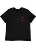 Paris Heartbeat T-Shirt - City Skyline Pulse