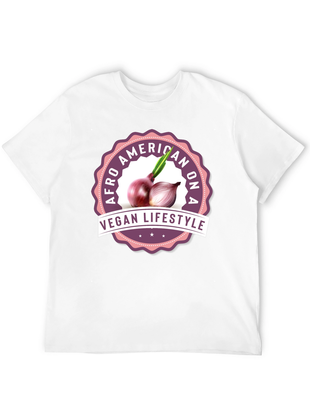Vegan Lifestyle T-Shirt - Afro American Design