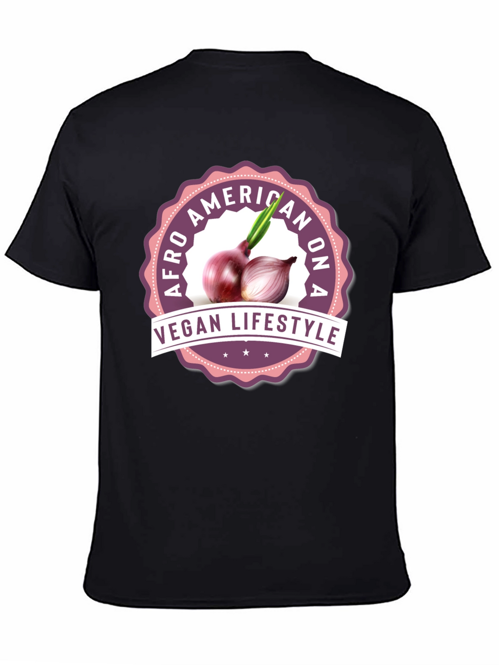Vegan Lifestyle T-Shirt - Afro American Design