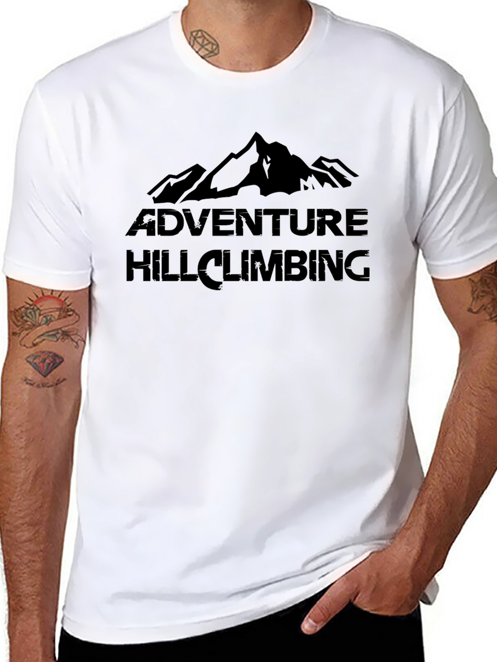 Adventure Hill Climbing Black T-Shirt