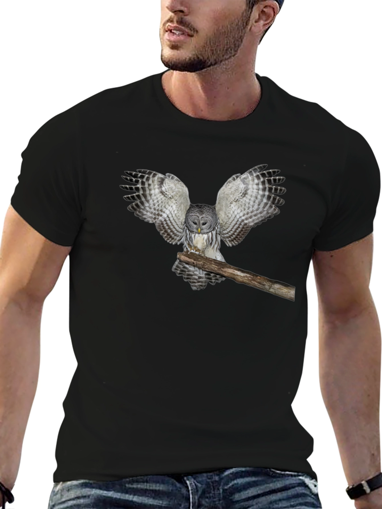Owl Graphic Print T-Shirt