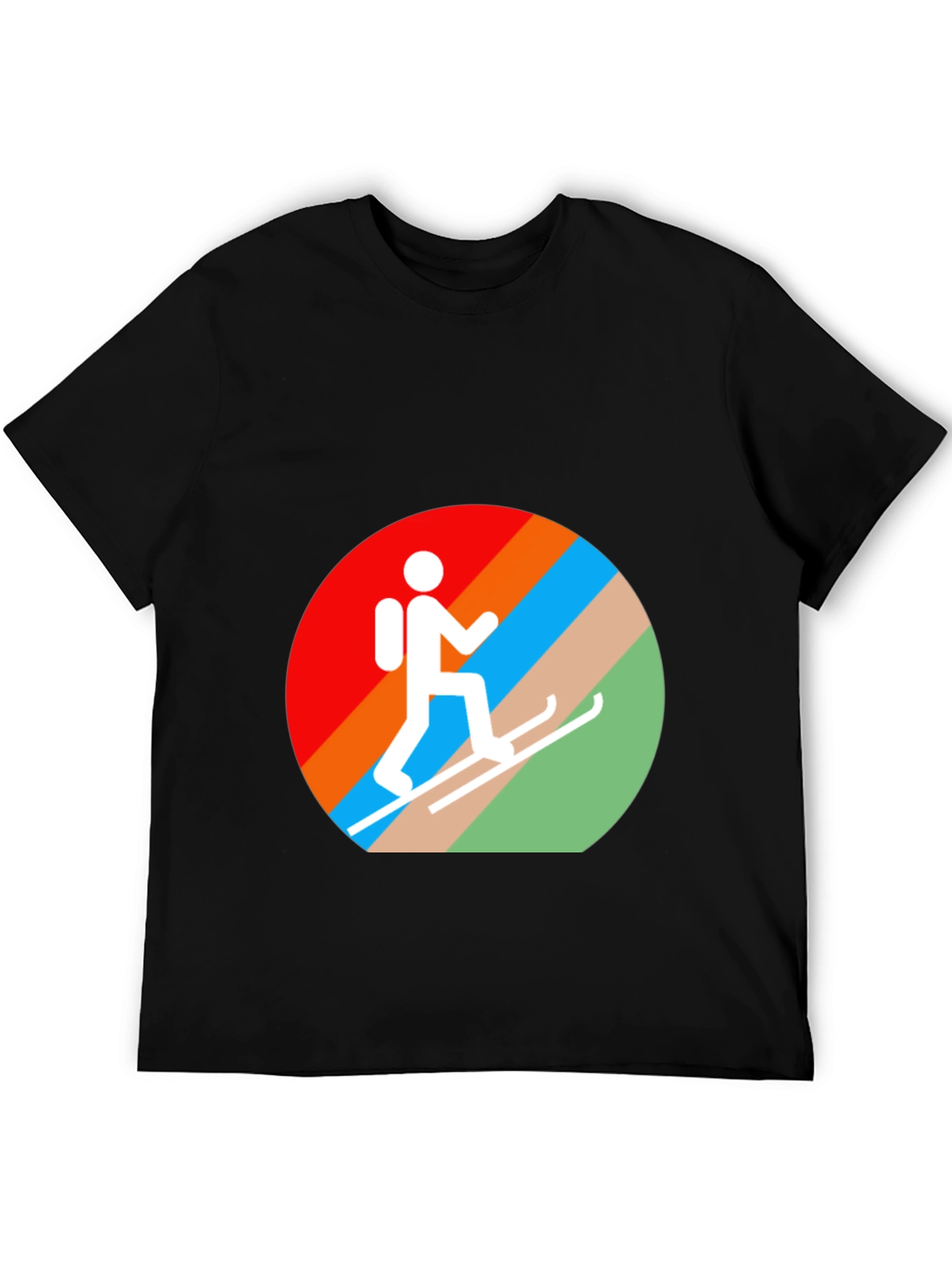 Ski Hiker Graphic Tee - Active Lifestyle Shirt