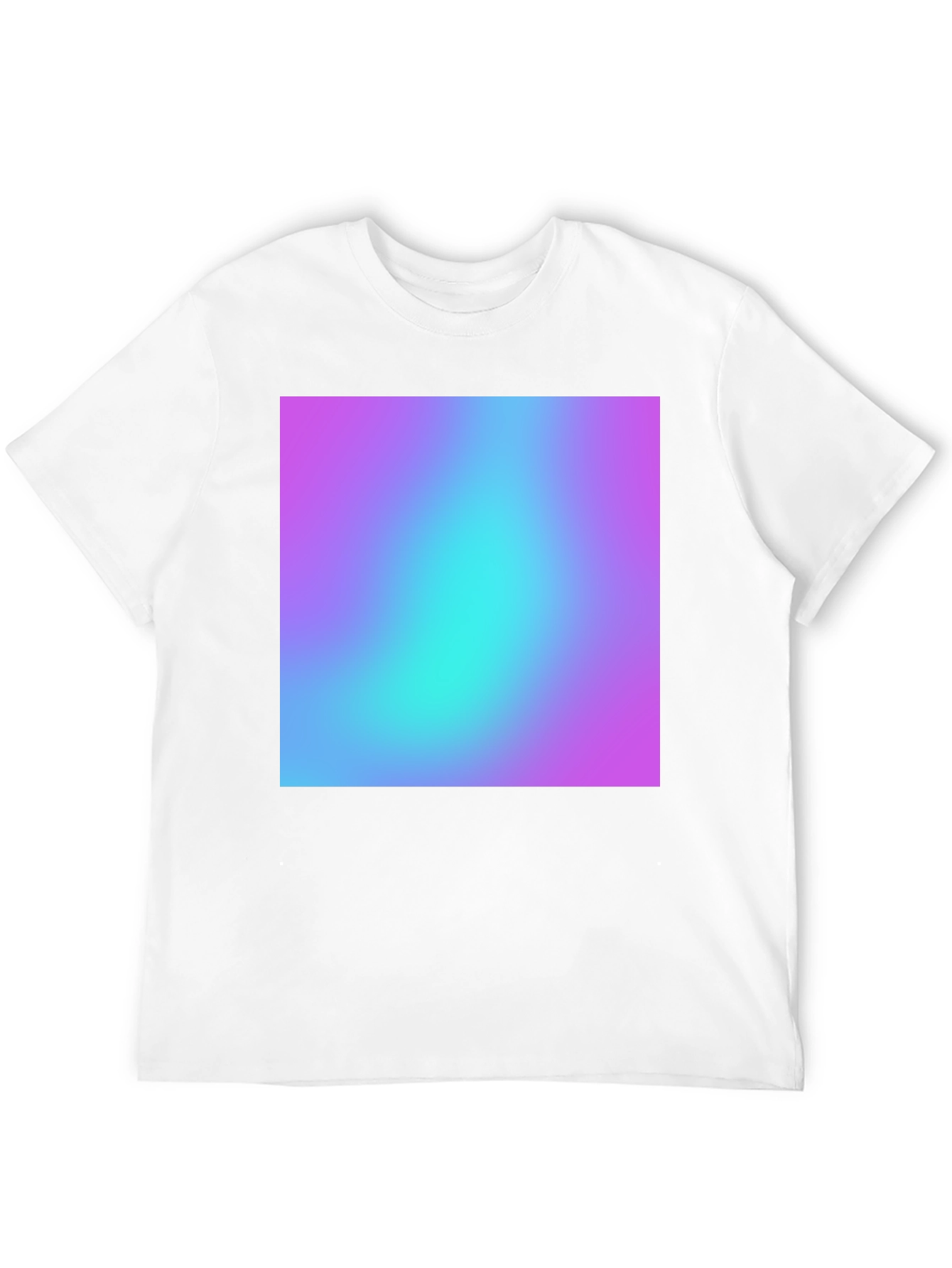 Mens Black T-Shirt with Vibrant Gradient Design