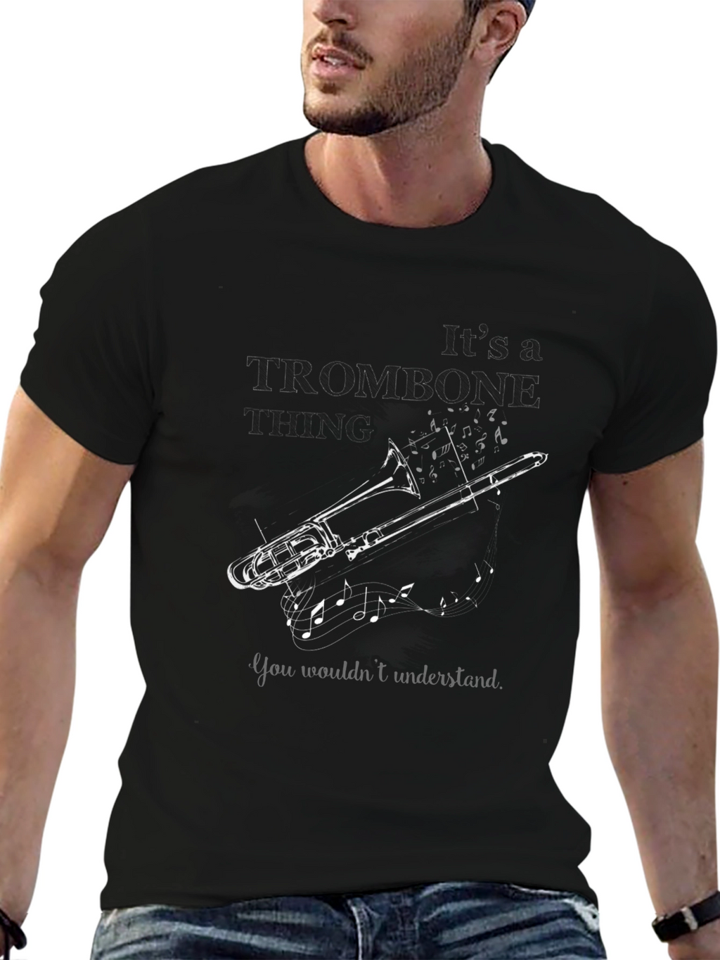 Trombone Player Tee - Music Lover Gift